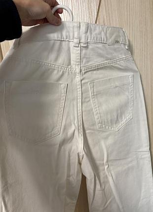 Джинси жіночі zara білі 4