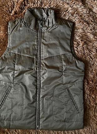 Жилет tom tailor woman сірий стьобаний, розмір m