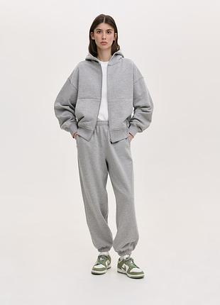 Спортивний костюм сірий меланж favorite style