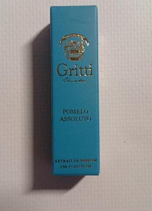 Пробник экстракта gritti pomelo assoluto 2ml