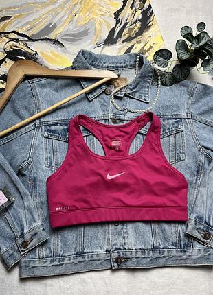 Спортивний топ nike жіночий рожевий dri-fit