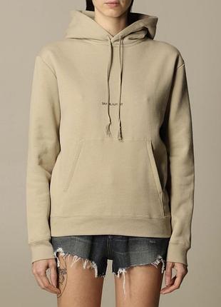 Худі saint laurent з капюшоном та написом