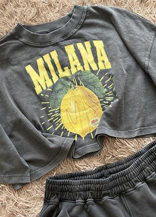 Комплект з шортами milana studios (lemon core set) 2