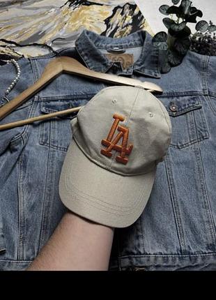 Бейсболка new era los angeles dodgers бежева