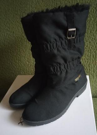 Утепленные сапоги плащевка