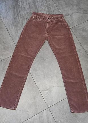 Женские вельветовые джинсы levi’s 551 (w28 l32) - пудровый / розово-коричневый цвет