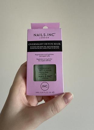 Засіб для догляду за нігтями nails inc. overnight detox mask 14 мл
