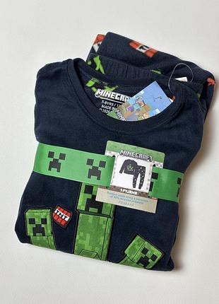 Піжама дитяча primark minecraft флісова кофта та штани