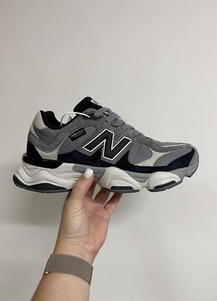 Кроссовки термо влагозащита new balance 9060 grey blue cordura