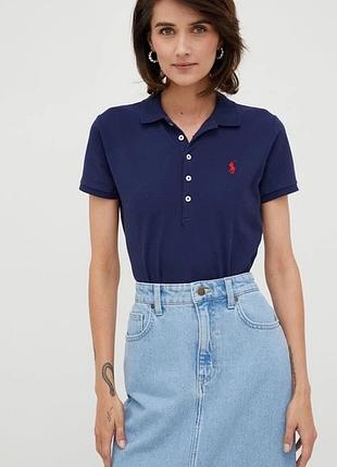 Трендова жіноча футболка поло polo ralph lauren