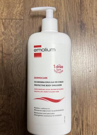 Догляд для шкіри emolium dermocare захисна емульсія для тіла 400 мл