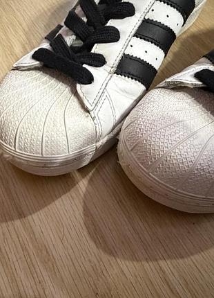 Кеди adidas superstar білі шкіряні 2