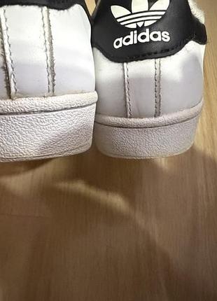Кеди adidas superstar білі шкіряні 3
