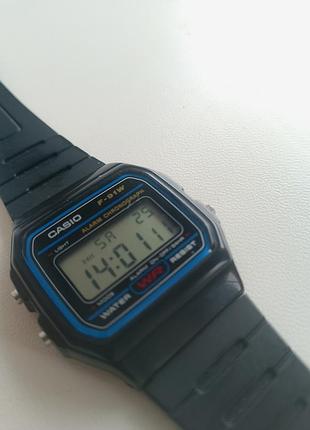 Наручний годинник casio f-91w чорний електронний