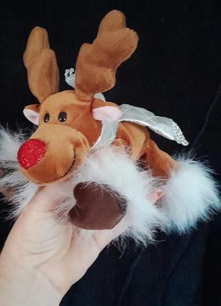М'яка іграшка оленя руді (rudy reindeer) із різдвяної колекції chilly & friends колекція 2004 року