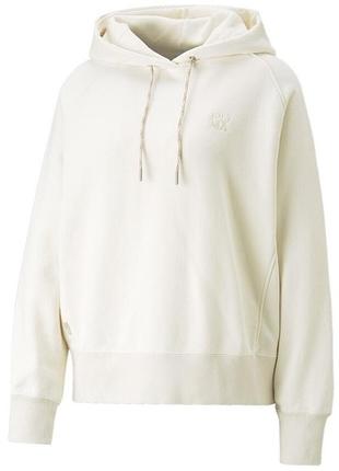 Худі puma молочне з капюшоном