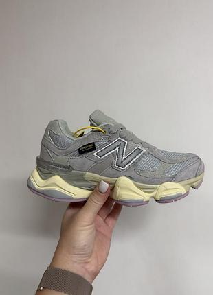 Кроссовки женские термо влагозащита new balance 9060 grey pink cordura