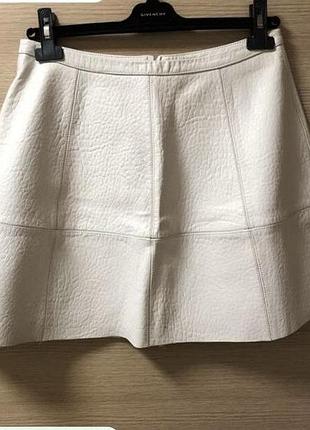 Шкіряна спідниця трапеція samsøe samsøe tero skirt 100% натуральна шкіра лайка, s