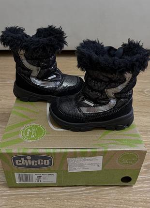 Напівчоботи chicco зимові демісезонні чорні 21р