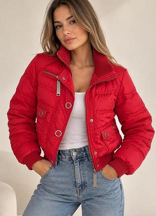 🔴 червона куртка river island, розмір s (uk 8)