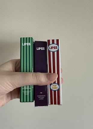 Блиск для губ lipss з керамідами та пептидами плампер