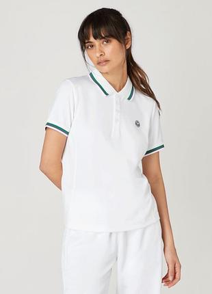 Wimbledon! актуальная белая футболка поло топ с логотипом теннисного турнира!!!