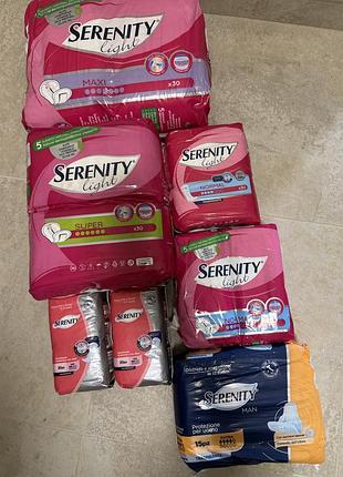 Урологічні прокладки serenity light lady maxi (7 та 6 крапель поглинання