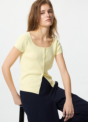 Кардиган с короткими рукавами uniqlo