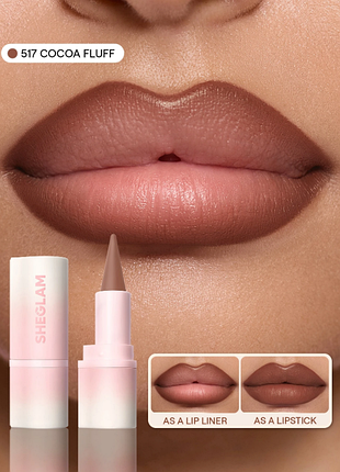 Карандаш для губ sheglam define &amp; fill triangle lip liner - 517 cocoa fluff (6369-517)