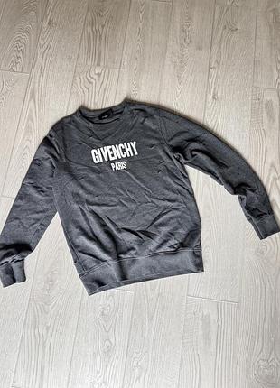 Світшот givenchy сірий distressed🩶