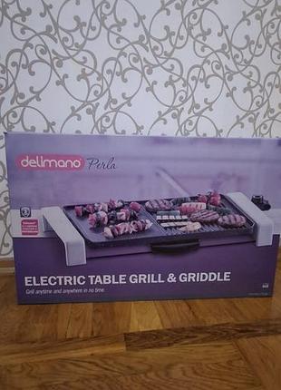Електрогриль delimano perla electric table grill & griddle