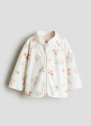 Флисовая кофта от h&amp;m на 4-6месяц