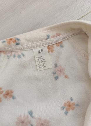 Флісова кофта від h&m на 4-6місяців 3