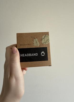 М'яка б'юті-пов'язка для волосся brushart cosmetic headband (для вмивання та макіяжу)