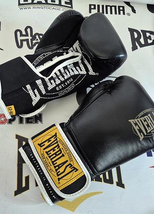 Боксерські рукавиці everlast 1910 чорні 12 унцій