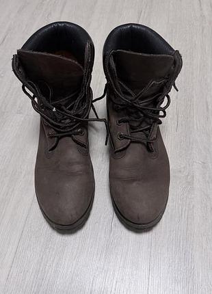 Черевики timberland зимові коричневі на шнурівці классика 🤎