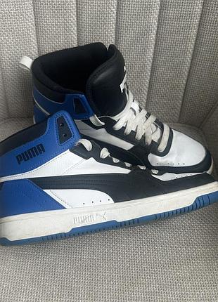 Кросівки puma високі чорно-біло-сині 41 розмір