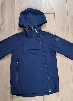 Куртка демісезонна lenne softshell темно-синя, зріст 134 см