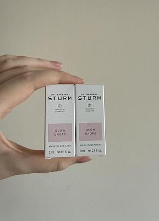 Преміальна сироватка для сяйва та відновлення шкіри dr. barbara sturm glow drops