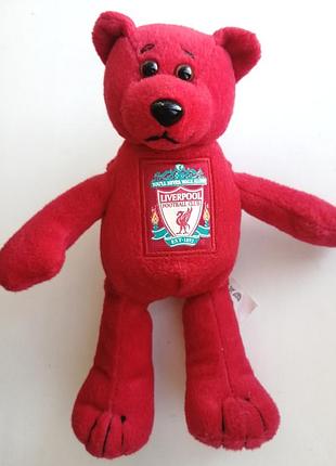 Мишка liverpool коллекционный мерч фк леверпуль красный футбольный сувенир мягкая игрушка