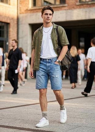 Шорти джинсові "levi's 501 original hammed 9 mens"