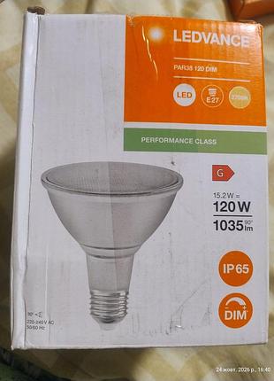 Лампочка ledvance par38 120 dim e27 14,5 вт 2700k