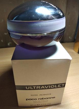 Парфуми paco rabanne ultraviolet для жінок, 80 мл, тестер оригінал