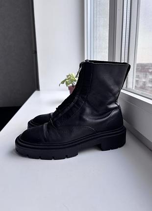 Черевики zara шкіряні 2