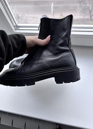 Черевики zara шкіряні 5