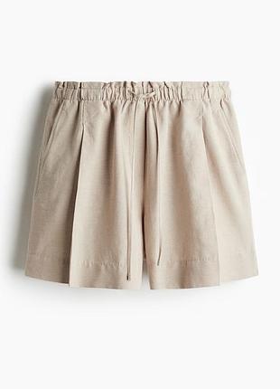 Шорти h&m жіночі льон віскоза