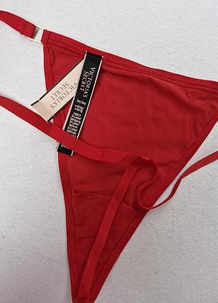 Трусики стринги victoria's secret червоні 3