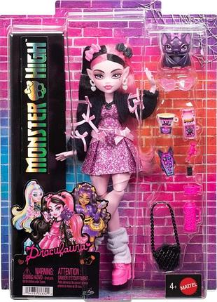 Лялька дракулаура з monster high та кажаном monster high & draculaura doll with pet bat викуп на оголошення