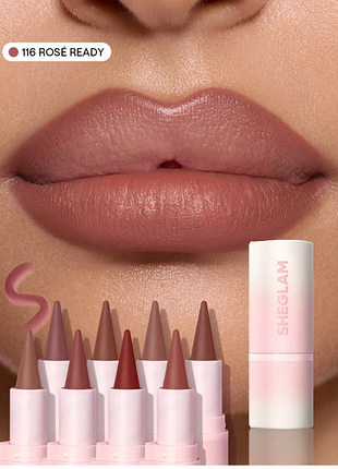 Карандаш для губ sheglam define &amp; fill triangle lip liner - 116 rosé ready (6369-116)