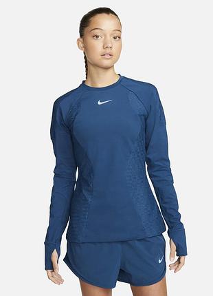 Nike dri-fit adv run division  женская спортивная-беговая кофточка/лонгслив